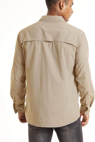 TACVASEN Men's Tactical Shirts Quick Dry UV Protection Breathable Long Sleeve Hiking Fishing Button Shirts in Saudi Arabia