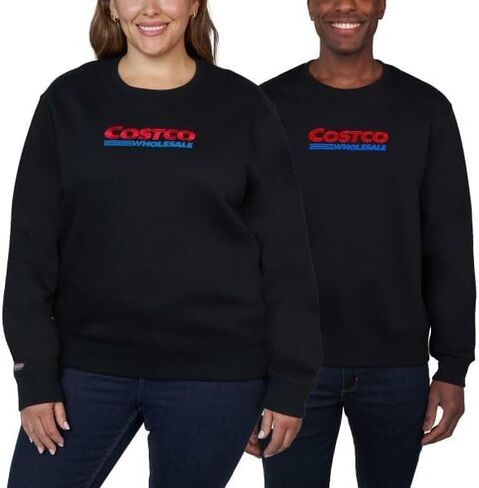 سويت شيرت KIRKLAND Signature Costco بالجملة للجنسين بشعار برقبة دائرية (أسود، مقاس صغير للرجال (S) / مقاس متوسط ​​للنساء (M)) in Kuwait