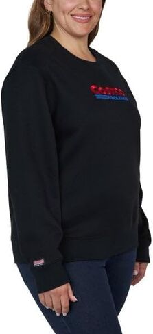 سويت شيرت KIRKLAND Signature Costco بالجملة للجنسين بشعار برقبة دائرية (أسود، مقاس صغير للرجال (S) / مقاس متوسط ​​للنساء (M)) in Kuwait