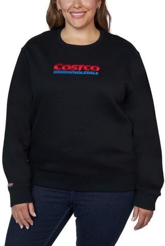 سويت شيرت KIRKLAND Signature Costco بالجملة للجنسين بشعار برقبة دائرية (أسود، مقاس صغير للرجال (S) / مقاس متوسط ​​للنساء (M)) in Kuwait