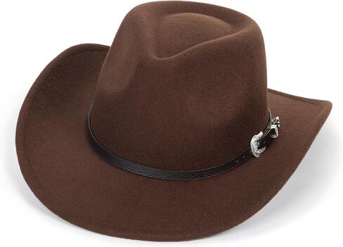 Western Cowboy Hat for Kids Toddler Girls Boys-Felt Fedora Cowgirls for 2-6 Years Old in Kuwait