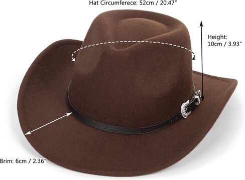 Western Cowboy Hat for Kids Toddler Girls Boys-Felt Fedora Cowgirls for 2-6 Years Old in Kuwait