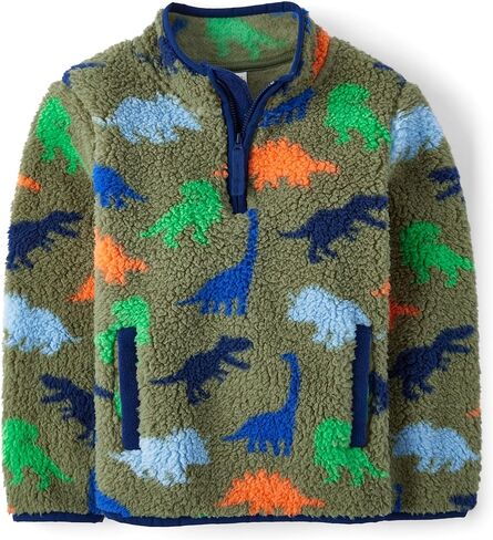 Gymboree Boys' and Toddler Quarter Zip Sherpa Pullover in Saudi Arabia