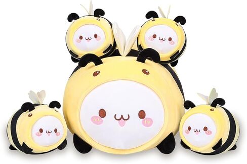 alayger أفخم الباندا الحمراء وسادة الأم محشوة الحيوان مع 4 أطفال الباندا Plushies، سوبر لينة kawaii المعانقة وسادة لعبة الهدايا للأطفال الفراش in Kuwait