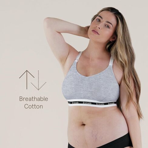 Bravado Designs Women's Original Sleep Nursing Bra, Full Cup Maternity Bra for Breastfeeding in Saudi Arabia