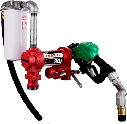 مضخة نقل الوقود fill-rite FR4204H 12V 20 GPM (المضخة فقط) | البنزين والديزل والكيروسين ومزيج الإيثانول ومزيج الميثانول ووقود الديزل الحيوي in Saudi Arabia