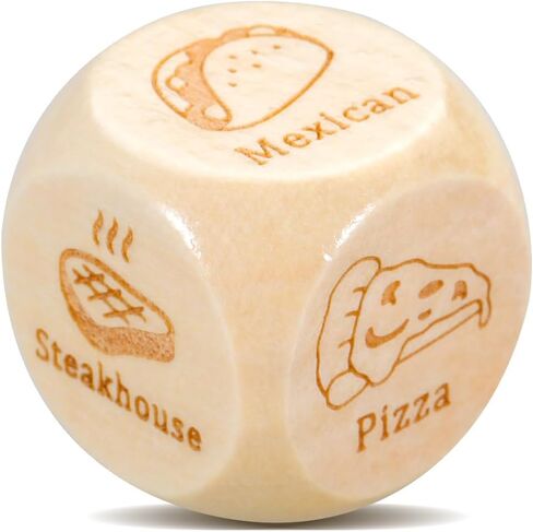 Father's Dad Gifts from Wife Daughter Son, Food Decision Dice, Couples Gifts for Boyfriend Girlfriend, Date Night Ideas for Husband Wife, Anniversary Valentine's Day Birthday Gifts for Women Men in Kuwait