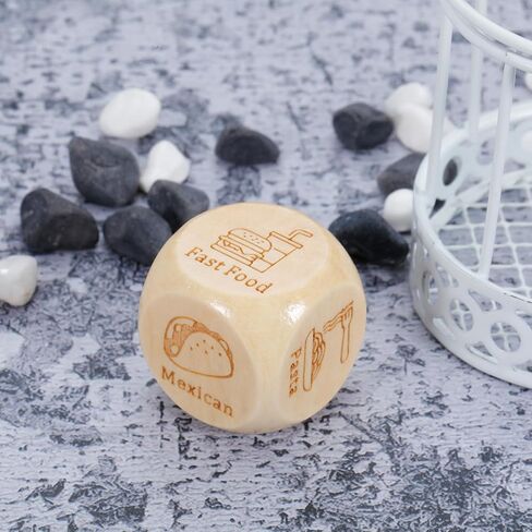 Father's Dad Gifts from Wife Daughter Son, Food Decision Dice, Couples Gifts for Boyfriend Girlfriend, Date Night Ideas for Husband Wife, Anniversary Valentine's Day Birthday Gifts for Women Men in Kuwait