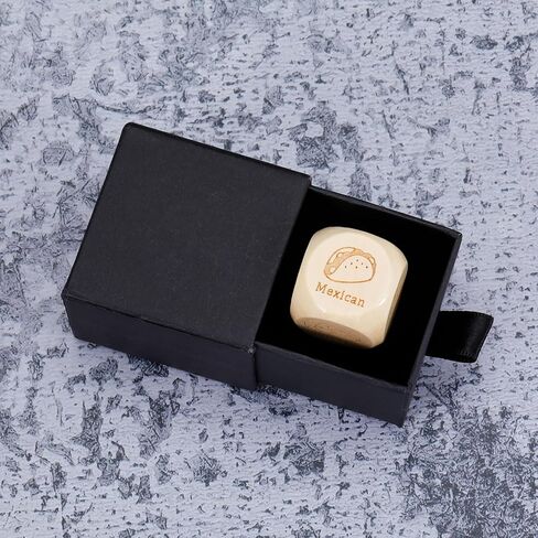 Father's Dad Gifts from Wife Daughter Son, Food Decision Dice, Couples Gifts for Boyfriend Girlfriend, Date Night Ideas for Husband Wife, Anniversary Valentine's Day Birthday Gifts for Women Men in Kuwait