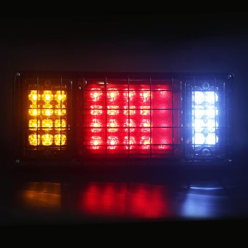BLACKHORSE-RACING 2 قطعة LED مجموعة مصابيح الذيل للمقطورة 40 LED مقاومة للماء إشارة الانعطاف الفرامل عكس أضواء الجري LED ضوء خلفي لشاحنة قارب مقطورة UTV UTE RV Camper Pickup (عبوتان) in Saudi Arabia