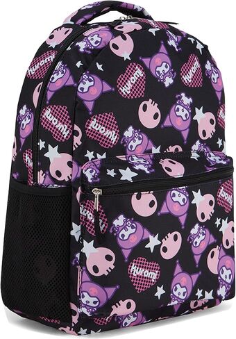 Hello Kitty Allover School Backpack - Hello Kitty, My Melody, Kuromi, Keroppi - Officially Licensed Hello Kitty School Bookbag (My Melody PInk) in Saudi Arabia
