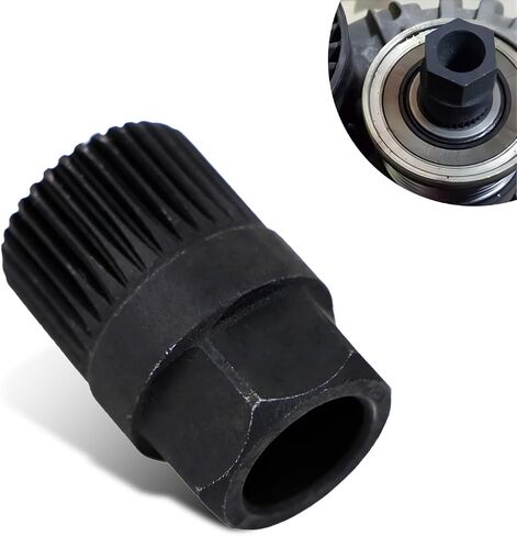 1 PC Generator One-Way Pulley Removal Tool, Generator Pulley 33 Teeth Removal Tool, Auto Repair Parts, Compatible with Volkswagen Audi Benz BMW (Black) in Saudi Arabia