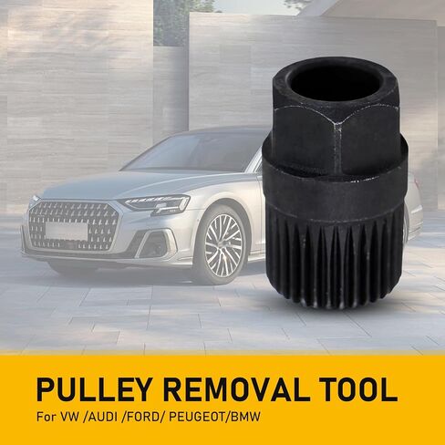 1 PC Generator One-Way Pulley Removal Tool, Generator Pulley 33 Teeth Removal Tool, Auto Repair Parts, Compatible with Volkswagen Audi Benz BMW (Black) in Saudi Arabia