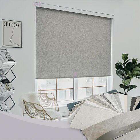 Graywind Motorized Light Filtering Shades for Windows Doors (Fabric Samples) in Kuwait