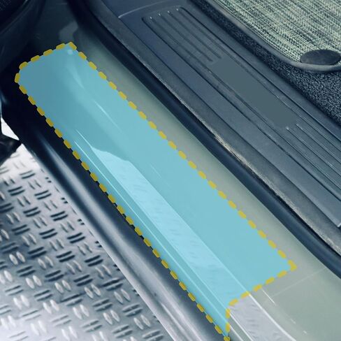 TWRAPS Door Entries PPF for Rivian R1S 2022-2025, 10mil Custom Fit Anti Scratch Paint Protection Film Cover, Clear Self Healing Shield Guard, Complete with Install Kit in Kuwait