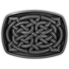 HAQUIL Celtic Knot Belt Buckle For Men Scottish Rectangle Stainless Steel Western Belt Jeans Accessories Fashion Gifts For Men
