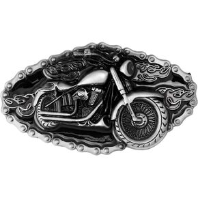 HAQUIL Motorcycle Metal Belt Buckle Western Attitude Belt Buckle Jewelry for Men