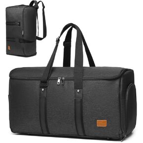 Seyfocnia Convertible Garment Bag for Travel, Carry On Travel Garment Bag Backpack for Men Women, 3 in 1 Hanging Suitcase Suit Business Bag