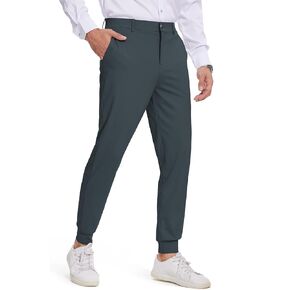 Tapata Men's 29"/30"/32"/34" Inseam Golf Joggers Stretch Slim Fit Tapered Sweatpants with Pockets for Work Dress Pants
