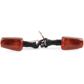 FSFY 2PCS/Set 3UY-83320-00-00 Turn Signal Stop Lamp Indicator Blinker Lights ABS Amber Motorcycle for Yamaha TW200 FZR400 FZR600 Radian 600 XT600 XT225 XT250 XJ600