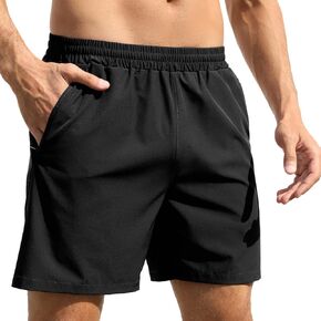 Men's Running Shorts 6" Quick Dry Gym Athletic Workout Shorts for Men with Pockets