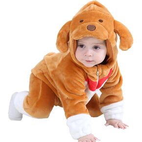 Baby Toddler Puppy Dog Costume Animal Warm Halloween Costumes For Babies Toddler Boys Girls Onesie Outfit