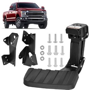 Rear Bed Step Fits for Ford F250 Super Duty F350 Super Duty 2023 2024 2025 Retractable Bumper Tailgate Step Replace # VPC3Z-17A958-A 75330-01A