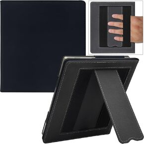 Stand Case for All-New Kindle Oasis (10th Generation, 2019 Release and 9th Generation, 2017 Release) with Hand Strap/Auto Sleep & Wake/Magnetic Closure (Apricot Blossom)