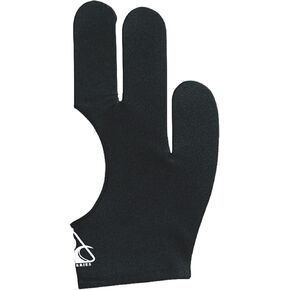 BG Reversible Three Fingered Billiard Glove, Black, Medium
