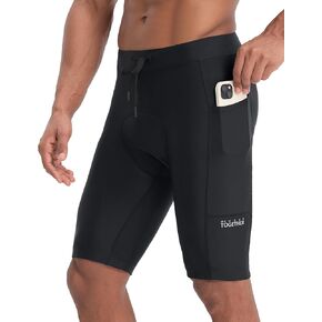 BALEAF Bike Shorts for Men 4D Padded Cycling Shorts Padding Road Riding Biking Bicycle Gear Zipper Pockets UPF 50+