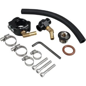 NICECNC Cooling System Modification Kit Upgraded Thermostat Kit,Modified Thermostat Kit with T-hermo-Bob 2 Compatible with Kawasaki KLR650 1987-2024 2023 2022 2021 2020 2019 2018,Klr650 Accessories