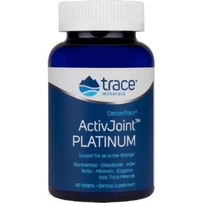 Trace Minerals | Activ Joint Platinum | Glucosamine, Chondroitin, MSM, Herbs, Minerals, Enzymes, ConcenTrace | Dietary Supplement for Bone, Joint, and Ligament Support | 180 Tablets