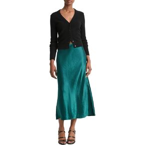 Vince Women's Shaped Hem Slip Skirt W/Lingerie Elastic