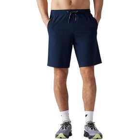 Rhone 9" Pursuit Short - Mens Lined Workout Short, Lightweight, All-Way Stretch Gym Short with Medium Compression Liner (True Navy, Medium)