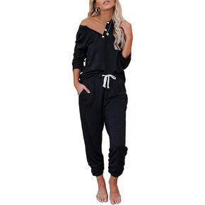 AUTOMET Womens 2 Piece Outfits Pajamas Sets Fall Lounge Sets Loungewear Sweatsuits with Sweatpants