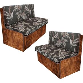 Rv Dinette Cushion Covers,Printing Stretchable Camper Cushion Cover,RV Cushion Slipcover,Rv Couch Cover Replacement for RV Camper Car Bench,2 Backrest Covers and 2 Bench Covers (Bohemia)