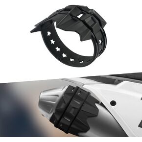 NICECNC Black Universal Escape Tail End Pipe Guard Protector Protection Compatible with KTM ALL 50cc-530cc 2004-2018,Hon-, Yama-, Kawa-, Suzu-, Husq-, Bet-,See Fitment