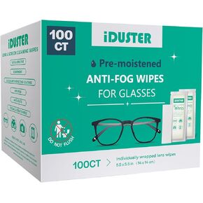 iDuster Screen Cleaner Wipes for Electronic Devices - Individually Screen Wipes, Lens Cleaning Wipes for Glasses, Camera,Tablets, Smartphone, Screens, 200 Counts