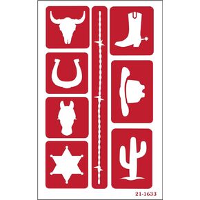 Armour Products Etch Over N Over Stencil, Seashore