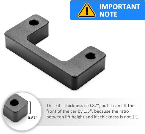 WSays 1" Front Leveling Lift Spacer Kit Compatible with Chevy Silverado/Tahoe/Suburban/Avalanche Fit GMC Sierra/Yukon/Yukon XL 2007-2024 in Saudi Arabia
