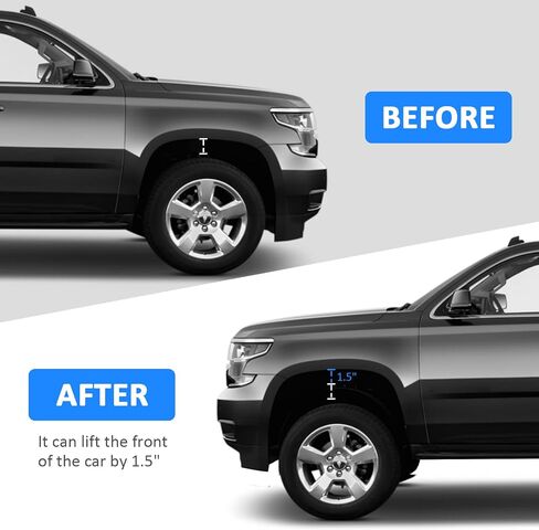 WSays 1" Front Leveling Lift Spacer Kit Compatible with Chevy Silverado/Tahoe/Suburban/Avalanche Fit GMC Sierra/Yukon/Yukon XL 2007-2024 in Saudi Arabia