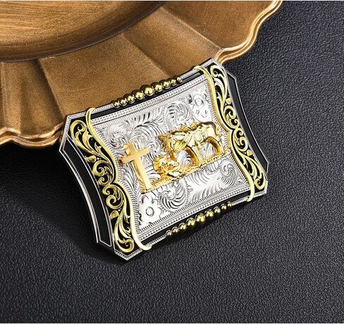 Religion Celtic Cross Soaring Eagle Golden Belt Buckle for Men│Christmas Halloween Birthday Belt Buckle Gifts in Saudi Arabia