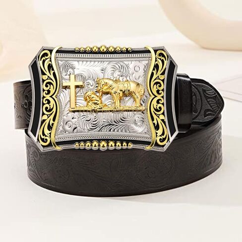 Religion Celtic Cross Soaring Eagle Golden Belt Buckle for Men│Christmas Halloween Birthday Belt Buckle Gifts in Saudi Arabia