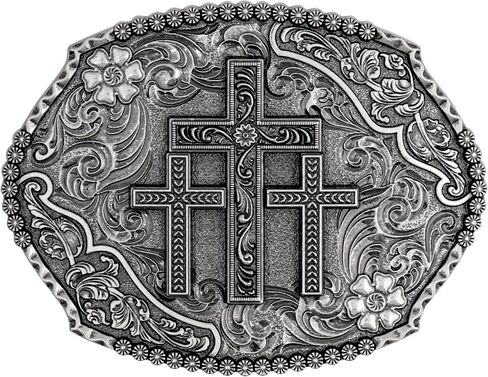 HAQUIL Vintage Cross Belt Buckle Gift Jewelry Punk Western Antique Belt Buckle in Saudi Arabia