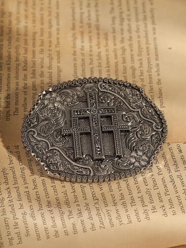 HAQUIL Vintage Cross Belt Buckle Gift Jewelry Punk Western Antique Belt Buckle in Saudi Arabia