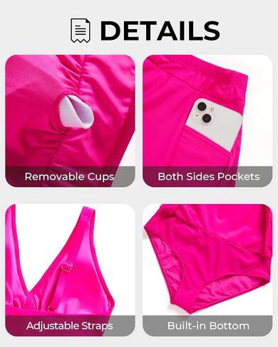 Aqua Eve Two Piece Bikini Skirt Swimsuit - 2 Piece Bathing Suits for Women High Waisted with Pockets 2024 Swimwear in Kuwait