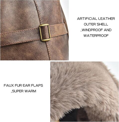 SOMALER Trapper Hat Men Women Winter Ushanka Hats Warm Faux Fur Aviator Trooper Hat in Kuwait