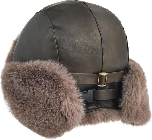 SOMALER Trapper Hat Men Women Winter Ushanka Hats Warm Faux Fur Aviator Trooper Hat in Kuwait