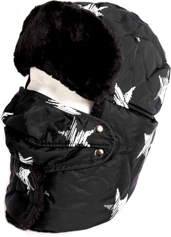 قبعة Sakkas Alex للجنسين من Ushanka مصنوعة من الفرو الصناعي المقاوم للرياح وقناع قابل للإزالة in Kuwait