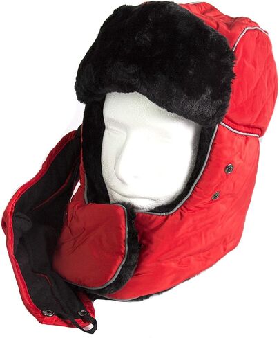 قبعة Sakkas Alex للجنسين من Ushanka مصنوعة من الفرو الصناعي المقاوم للرياح وقناع قابل للإزالة in Kuwait
